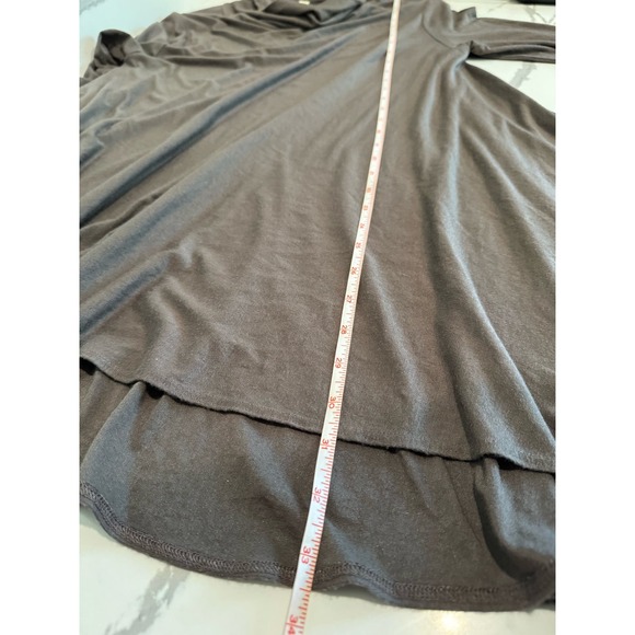 Comfy USA Turtleneck T-Shirt‎ Dress Grey/Brown Size Medium - Picture 5 of 6